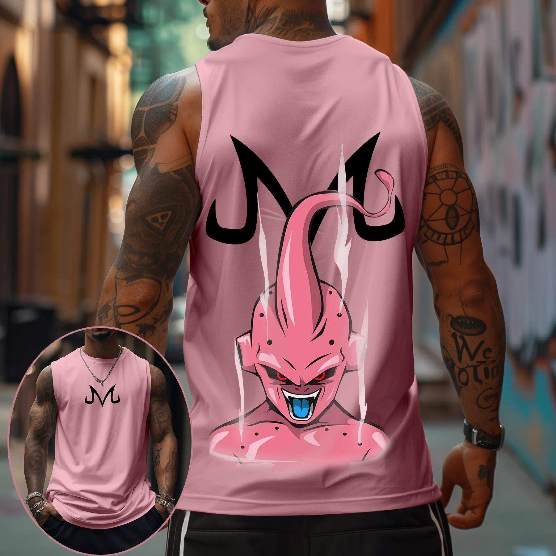 Majin Buu Dragon Ball Anime Pr - مراجعة Tank Top Muscle وسعره