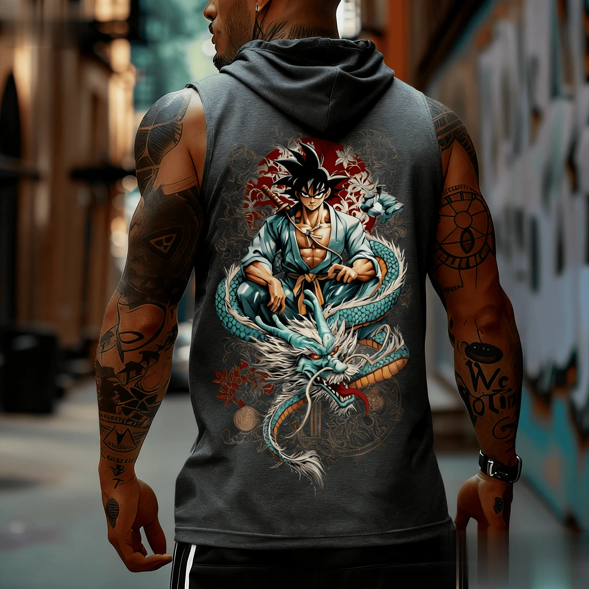 Dragon Ball Goku Anime Men Tan - مراجعة Tank Top Muscle وسعره