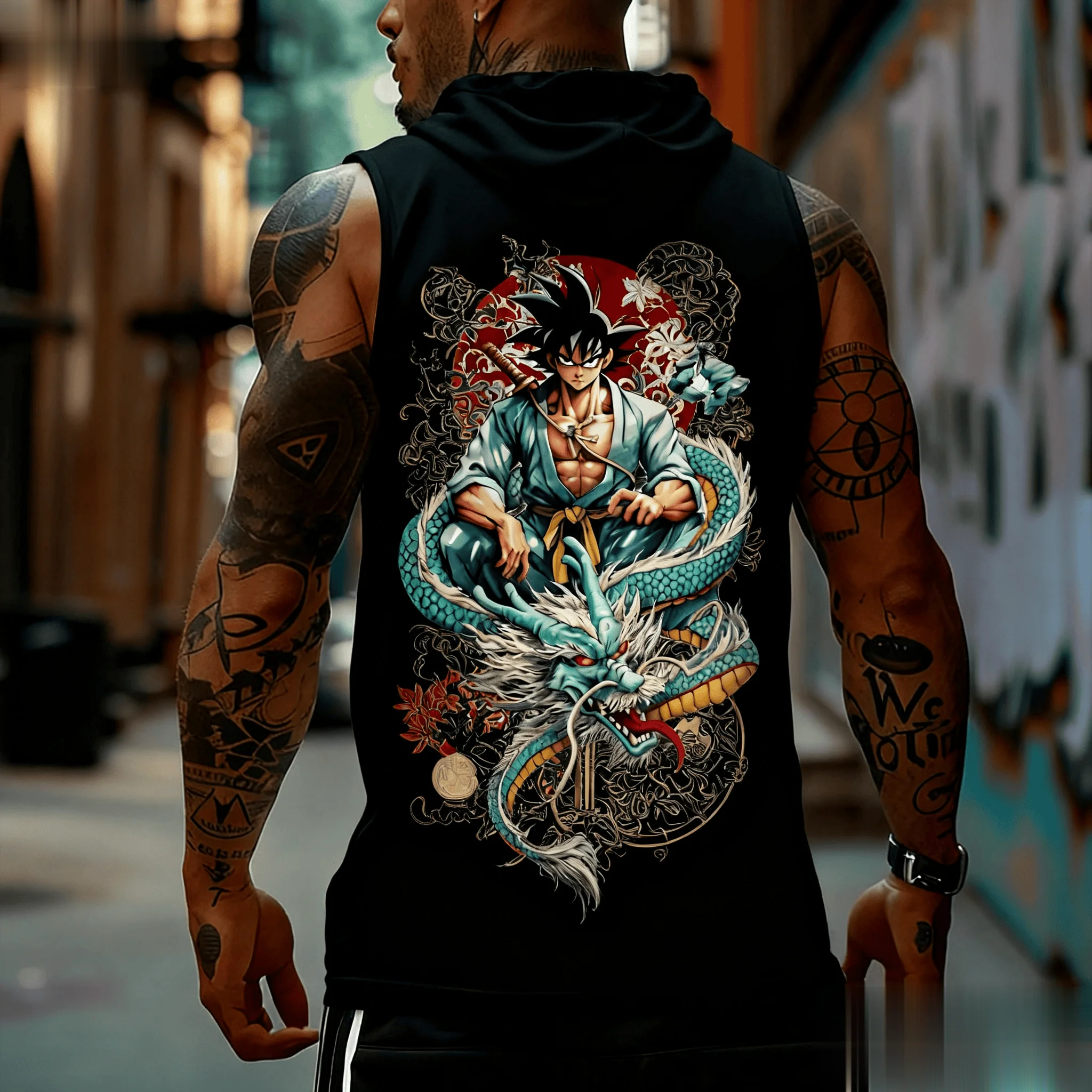 Dragon Ball Goku Anime Men Tan - مراجعة Tank Top Muscle وسعره