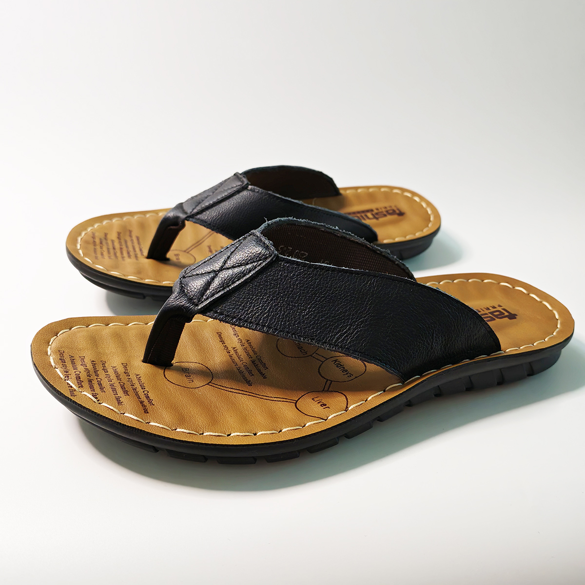 Summer Shoes Men Slippers Genu - مراجعة Flip Flop Leather Men وسعره