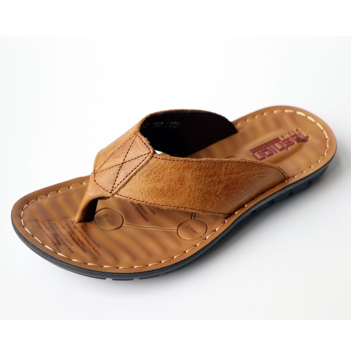 Summer Shoes Men Slippers Genu - مراجعة Flip Flop Leather Men وسعره
