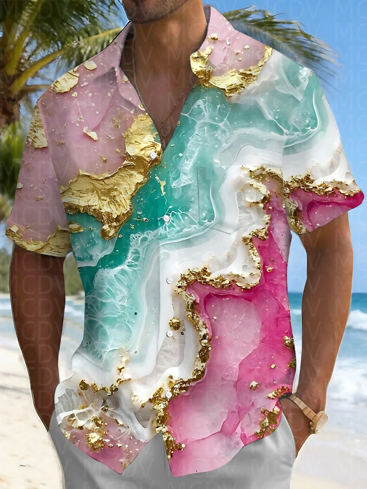 Bird Pattern Men's Hawaiian Sh - مراجعة Shirt Camp Collar وسعره