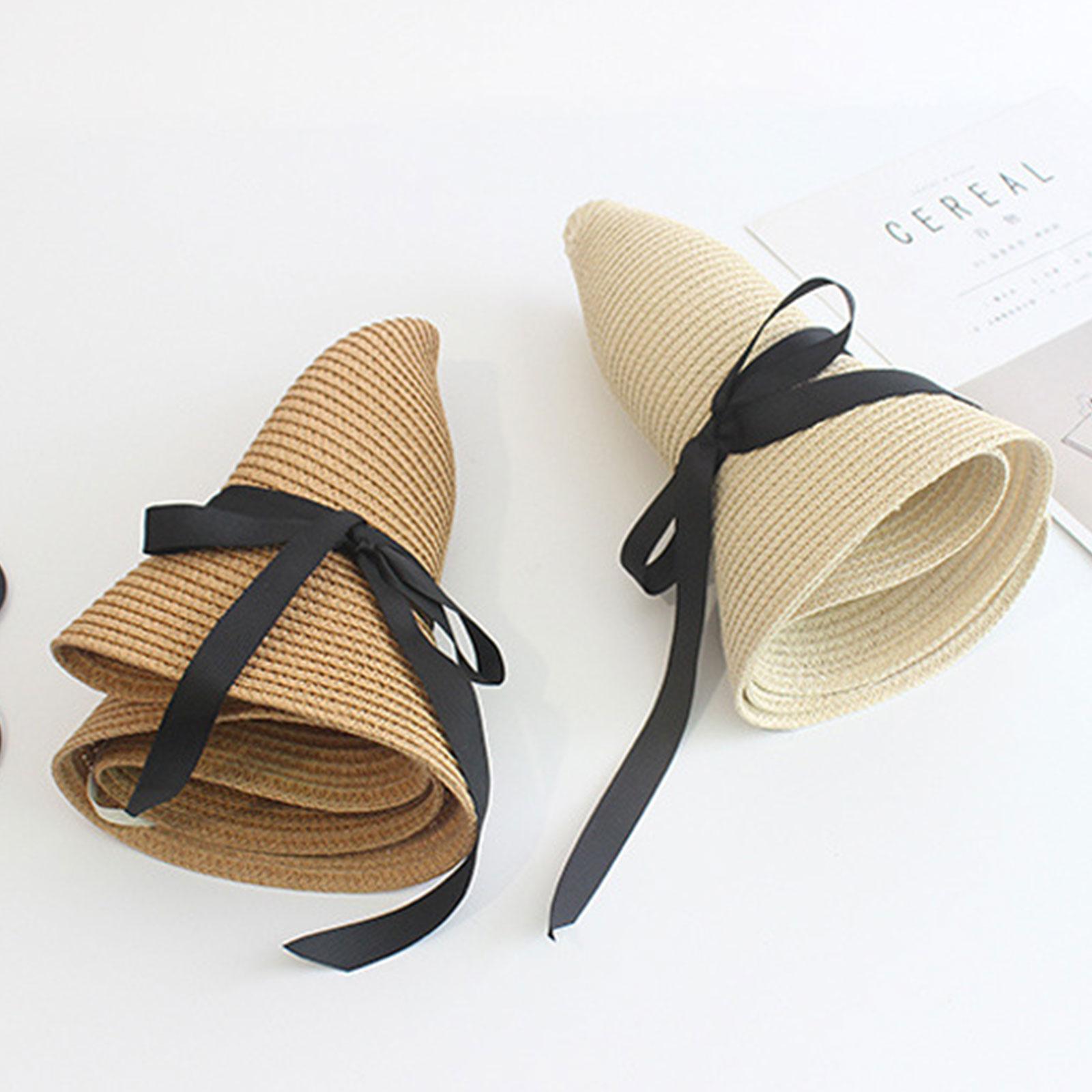 Summer Straw Hat Big Wide Brim - مراجعة Bucket Hat Straw وسعره