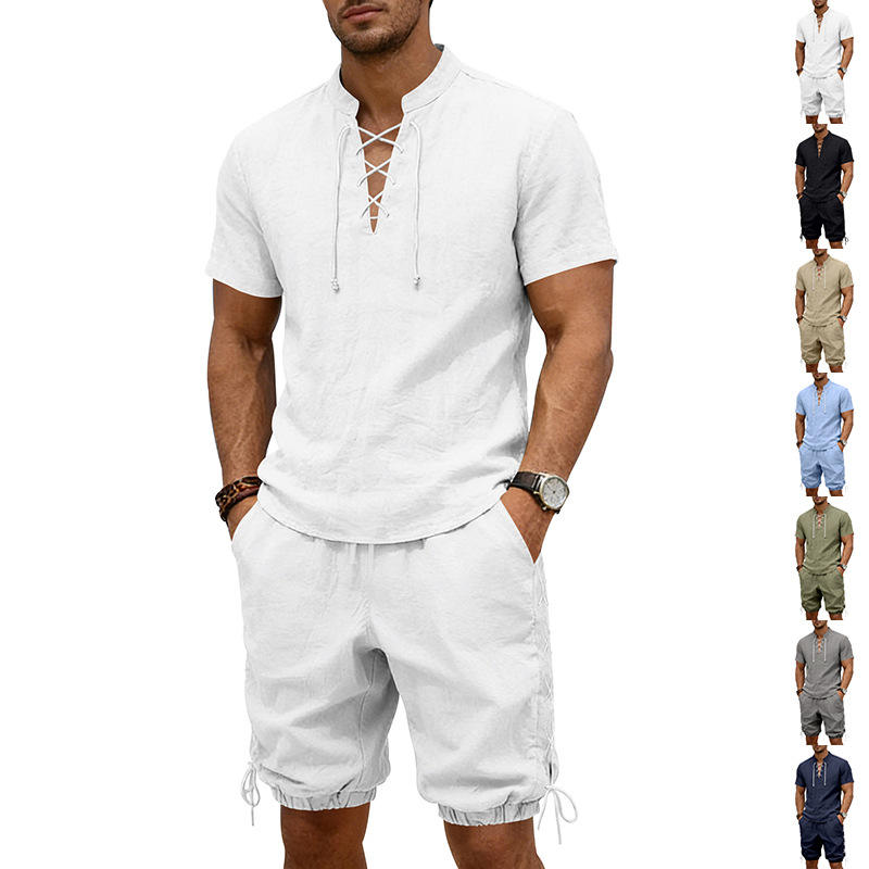 Summer Linen Loose Casual Men' - مراجعة Linen Shirt Breathable وسعره