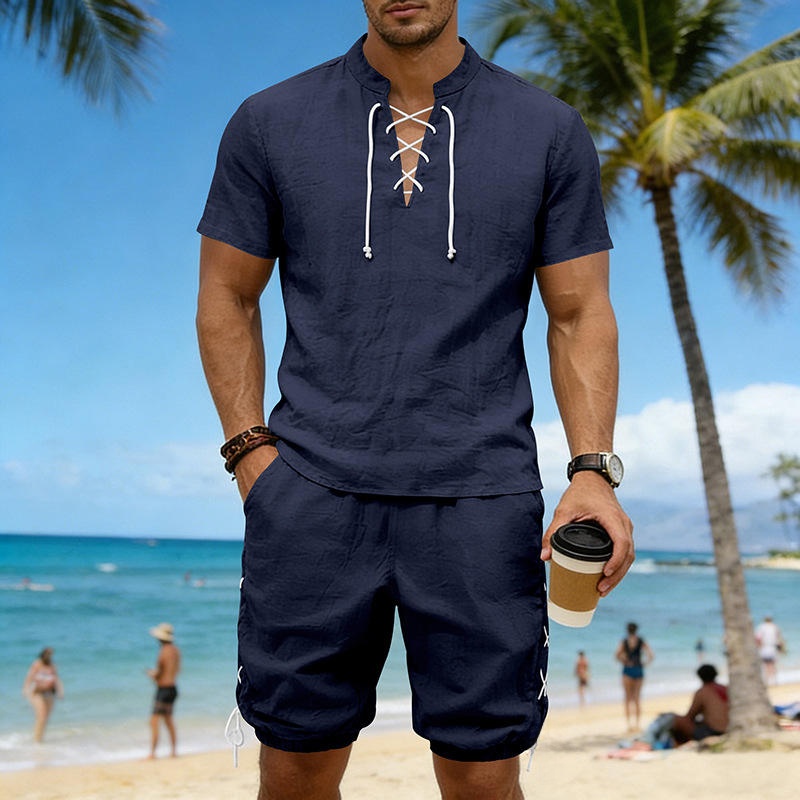 Summer Linen Loose Casual Men' - مراجعة Linen Shirt Breathable وسعره