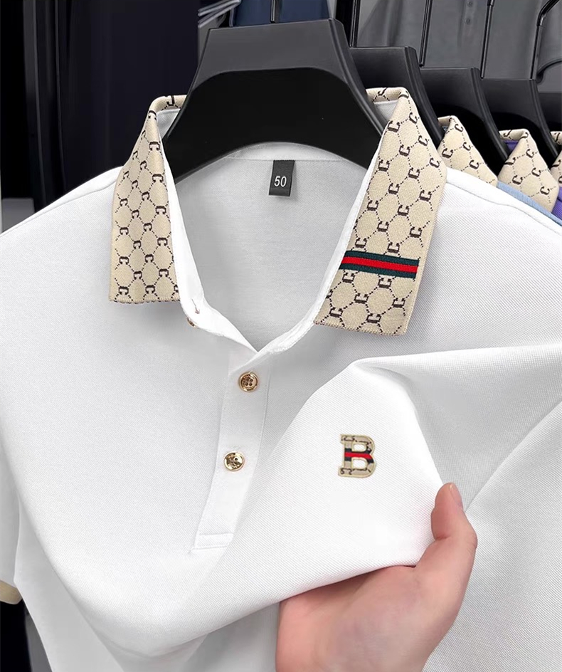 Luxury brand B letter embossed - مراجعة Polo Shirt Pique وسعره