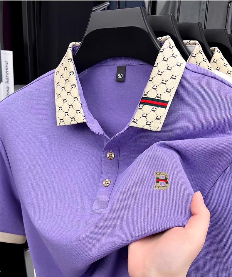 Luxury brand B letter embossed - مراجعة Polo Shirt Pique وسعره
