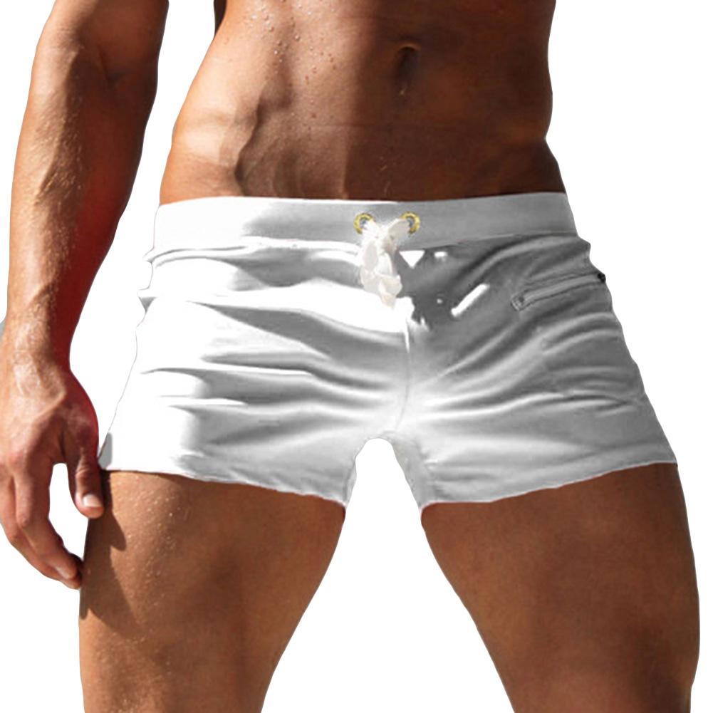 Men Solid Color Swimming Trunk - مراجعة Trunks Board Surf وسعره