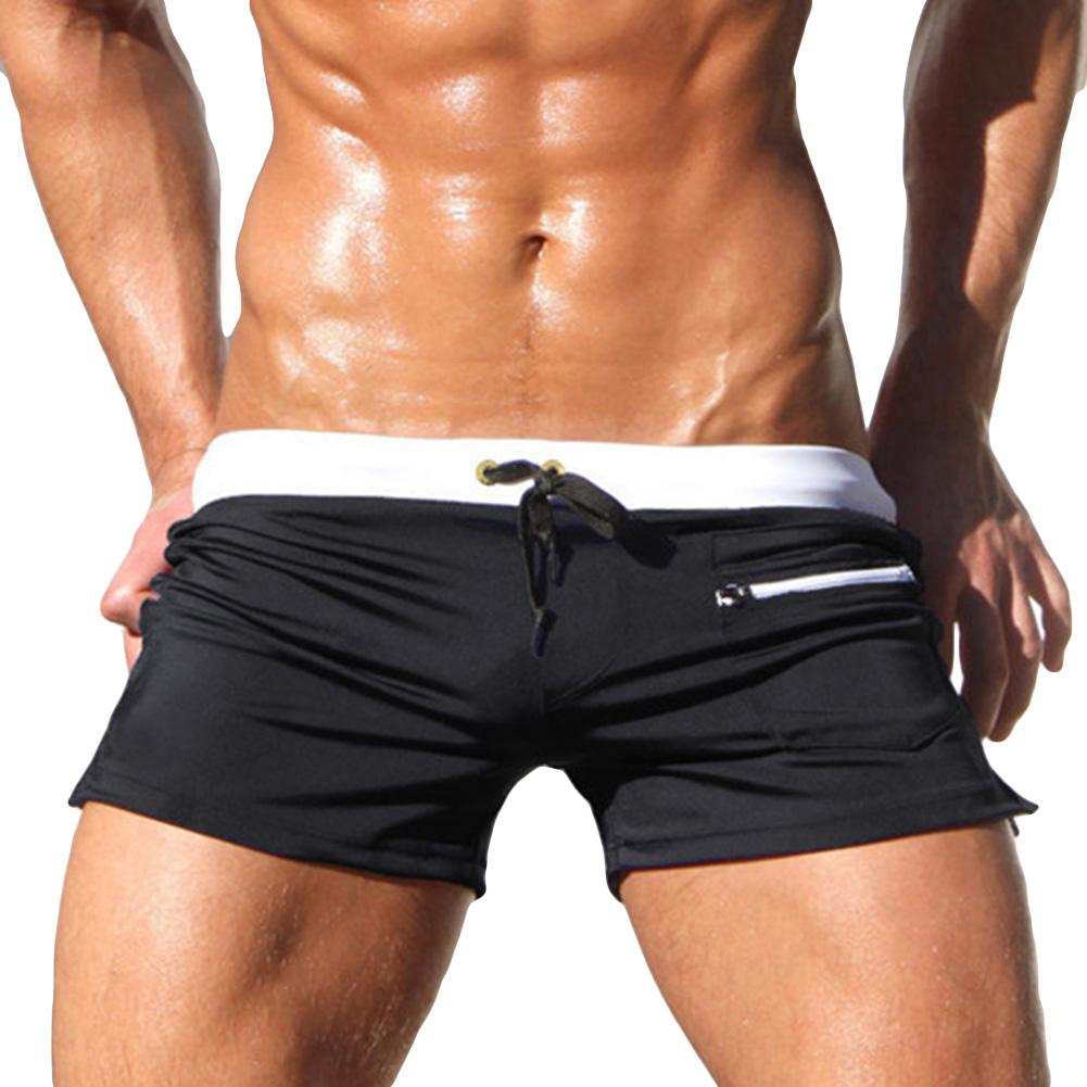 Men Solid Color Swimming Trunk - مراجعة Trunks Board Surf وسعره