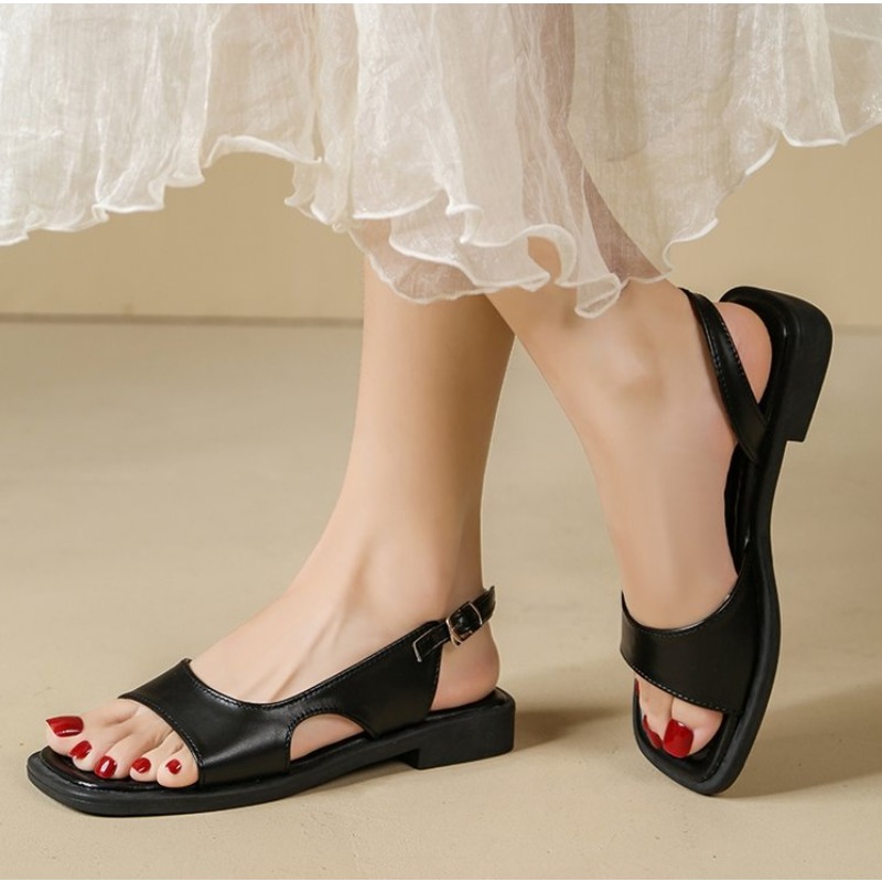 2026 summer retro women's sand - مراجعة Casual Sandal Leather وسعره