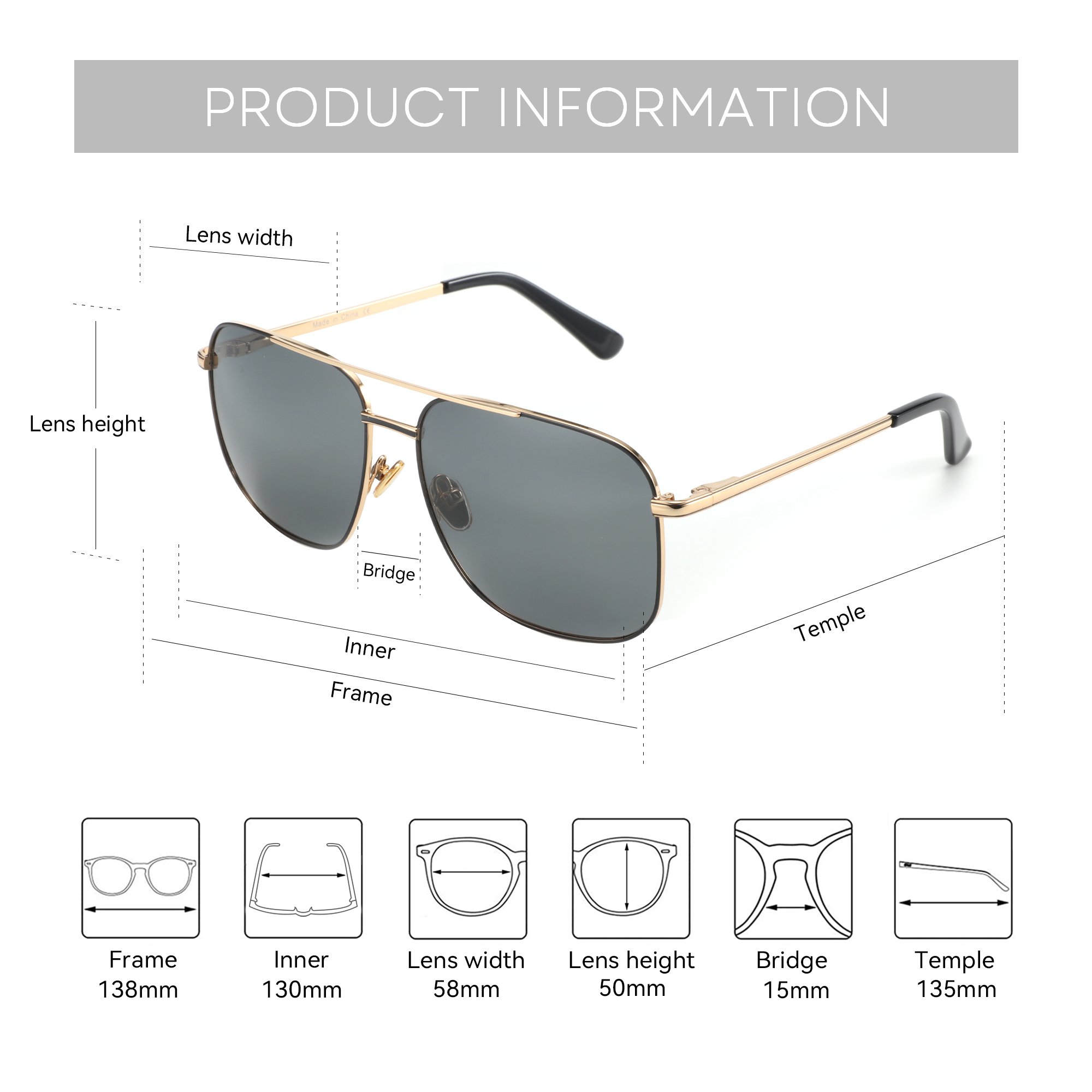 BLUEMOKY Aviator Polarized Pre - مراجعة Sunglasses Aviator Polarized وسعره