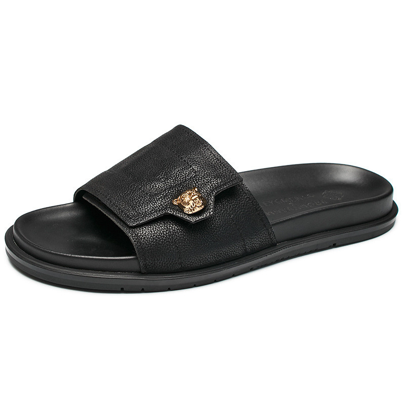 2025 New Genuine Leather Slipp - مراجعة Flip Flop Leather Men وسعره