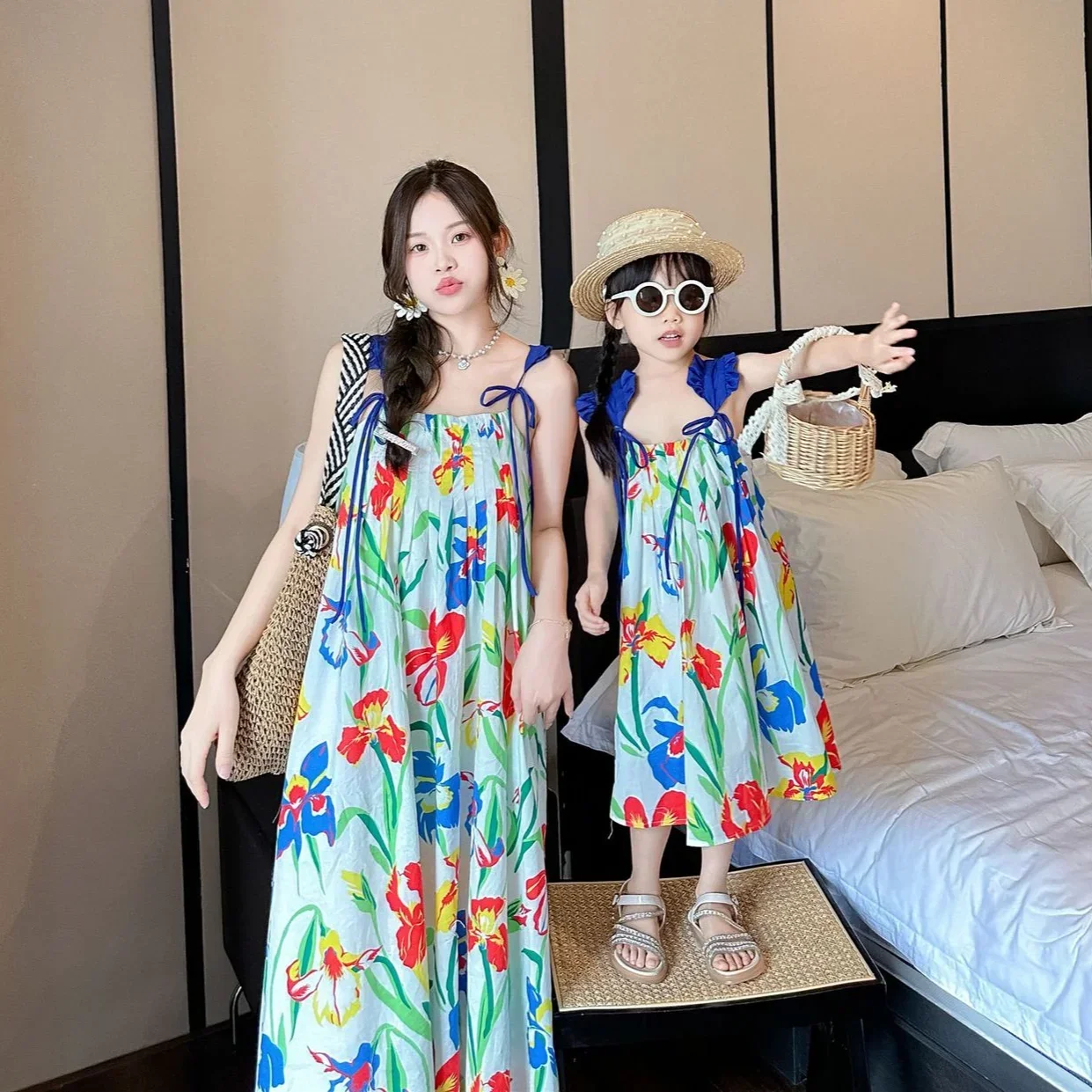 VacationClothes Korean Mommy a - مراجعة Resort Shirt Floral وسعره