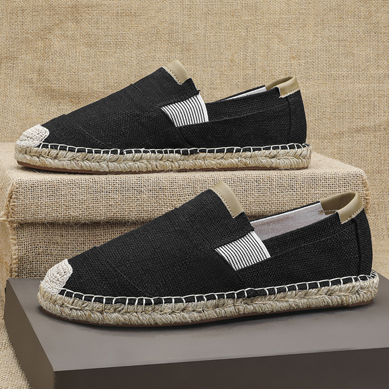 2025New Men Linen Casual Shoes - مراجعة Espadrille Slip On وسعره