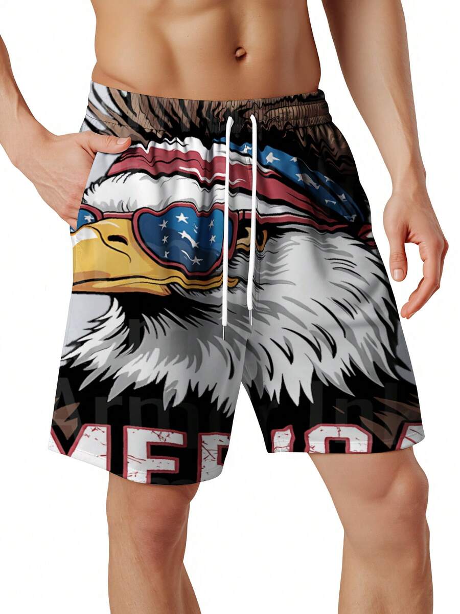 Patriotic Mens Swim Trunks Wit - مراجعة Swim Trunk Quick Dry وسعره