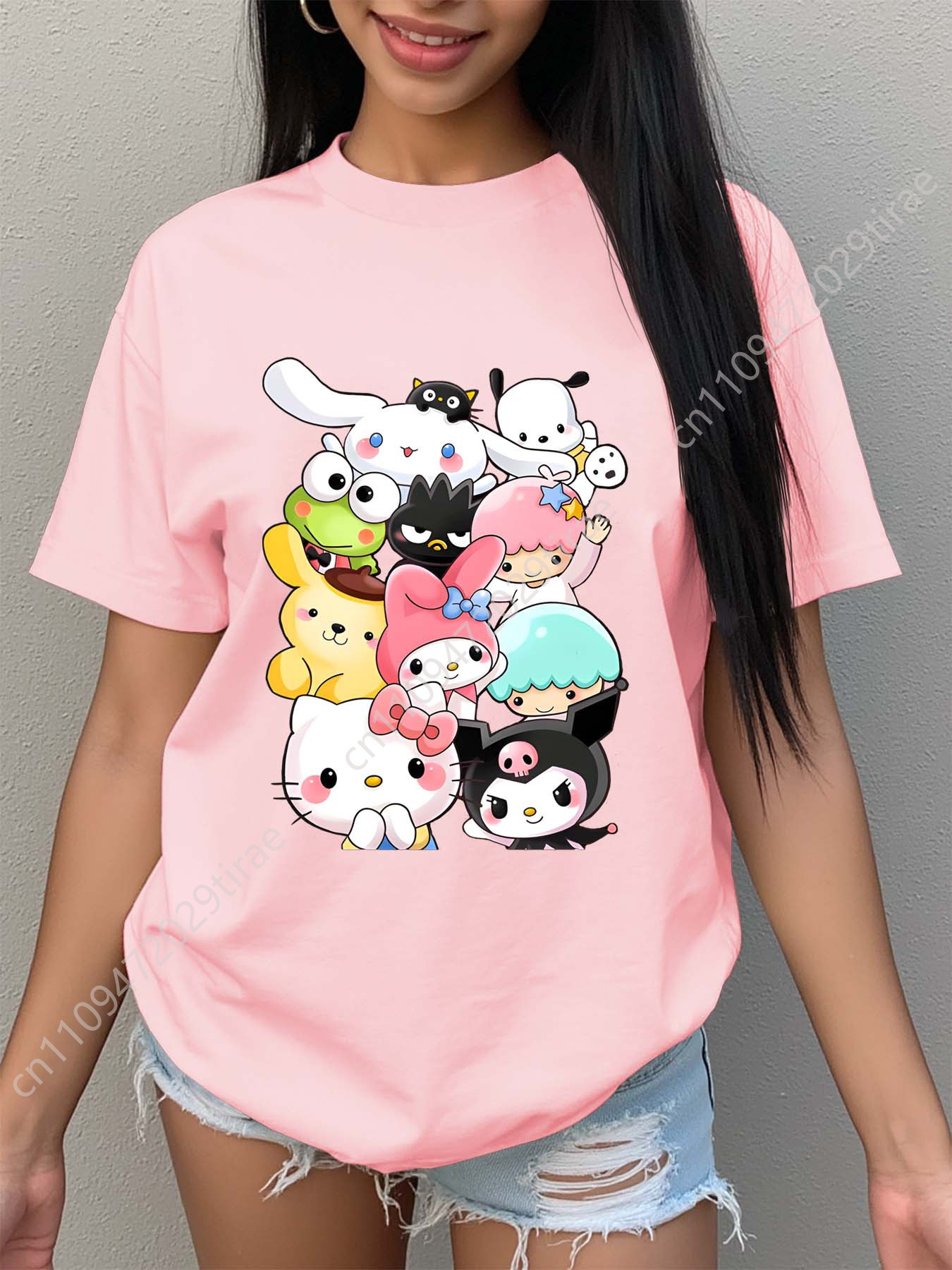 Women'S Sanrio Character Print - مراجعة Tee Graphic Print وسعره