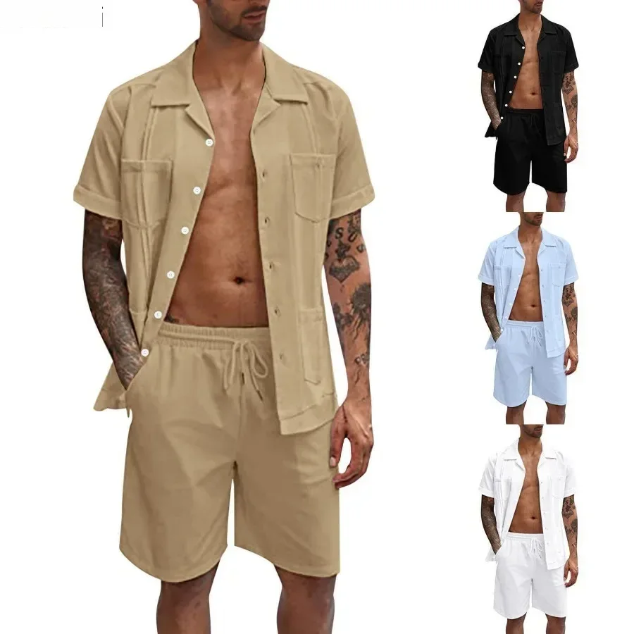 New Men's Summer Casual Sport  - مراجعة Short Linen Drawstring وسعره