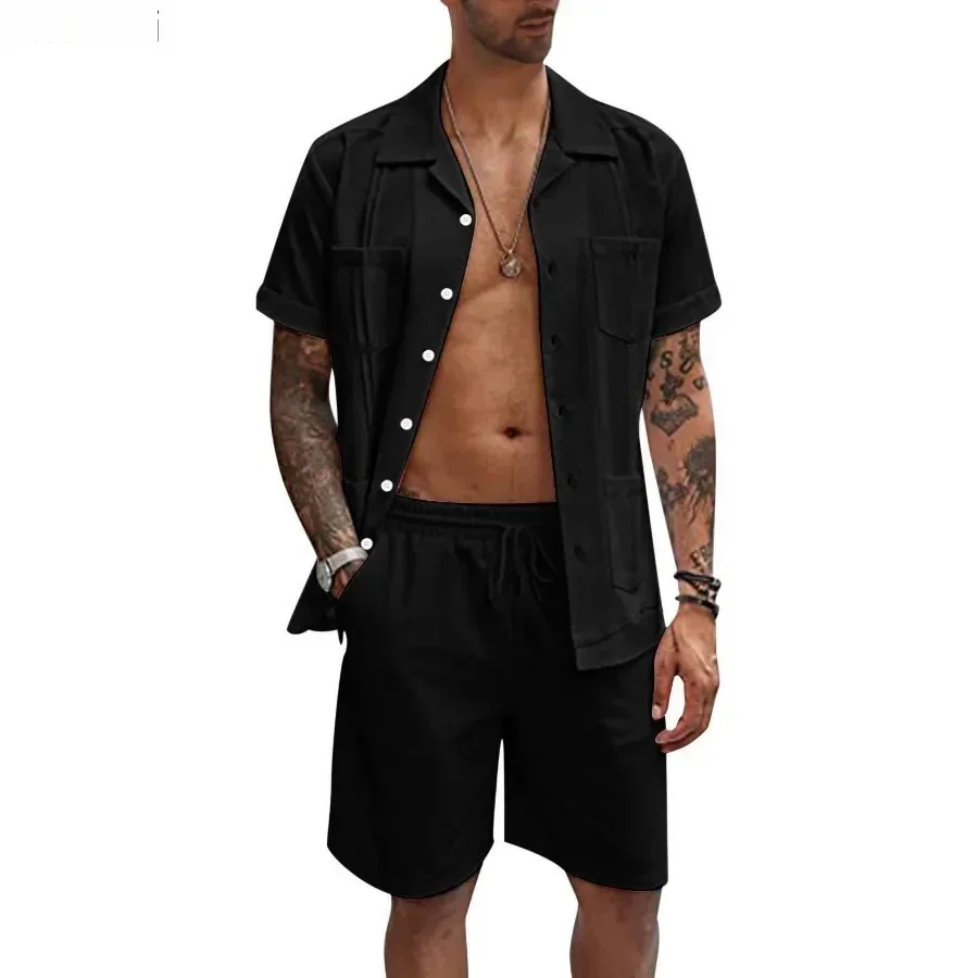 New Men's Summer Casual Sport  - مراجعة Short Linen Drawstring وسعره
