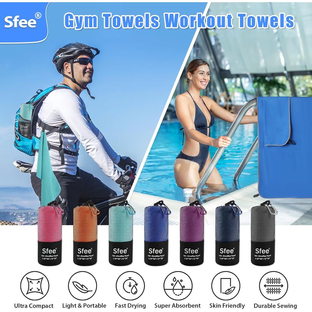 Compact Large Absorbent Travel - مراجعة Beach Towel Large وسعره
