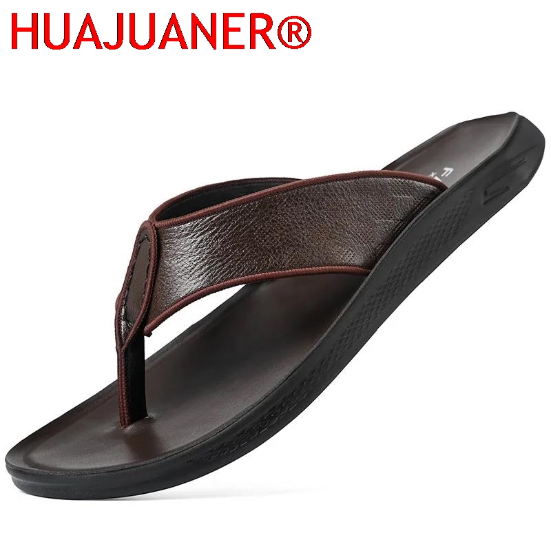 Casual Outdoor Men's Sandals S - مراجعة Flip Flop Leather Men وسعره