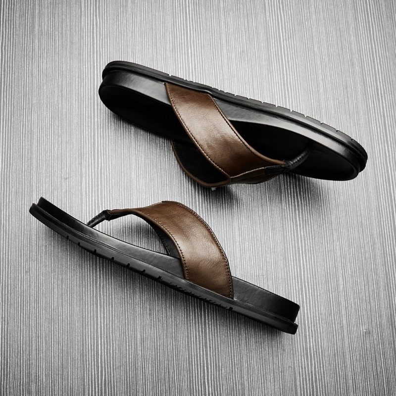 2026 Summer New Mens Genuine L - مراجعة Flip Flop Leather Men وسعره
