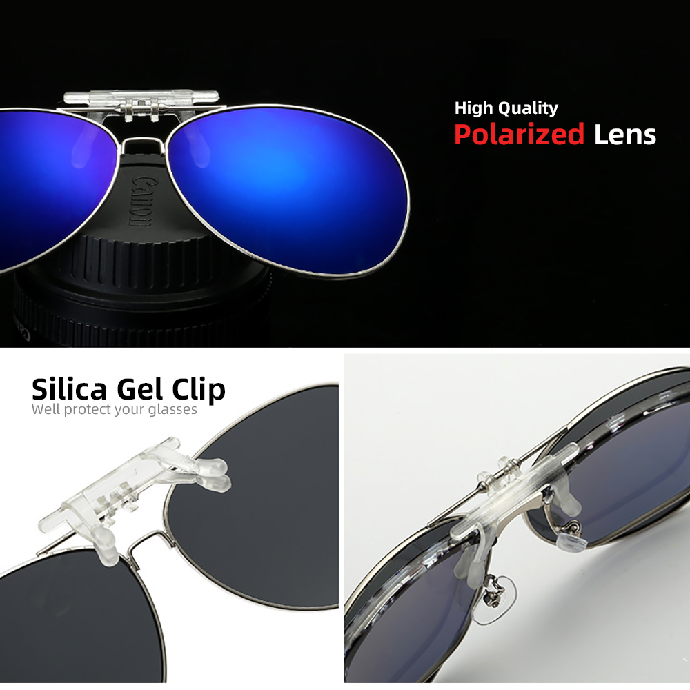 VIVIBEE Aviation Flip Up Clip  - مراجعة Sunglasses Aviator Polarized وسعره