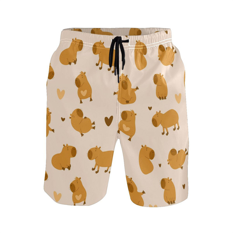 Cartoon Animal 3d Print Capyba - مراجعة Trunks Board Surf وسعره