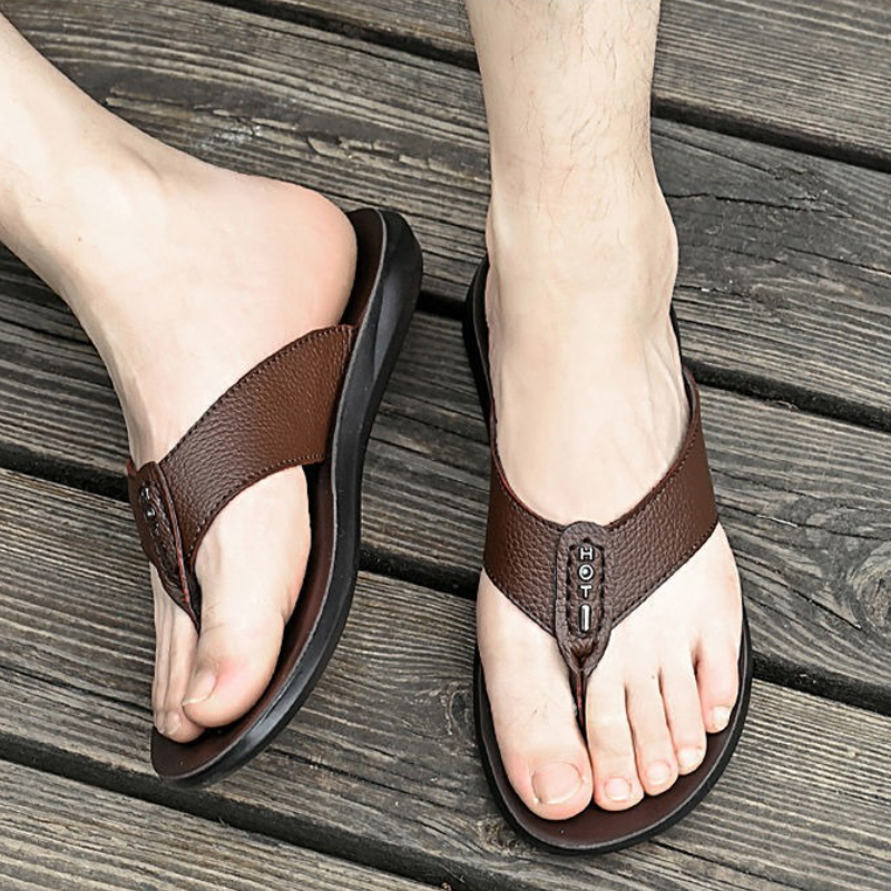 Hot Sale Men's Flip Flops High - مراجعة Flip Flop Leather Men وسعره