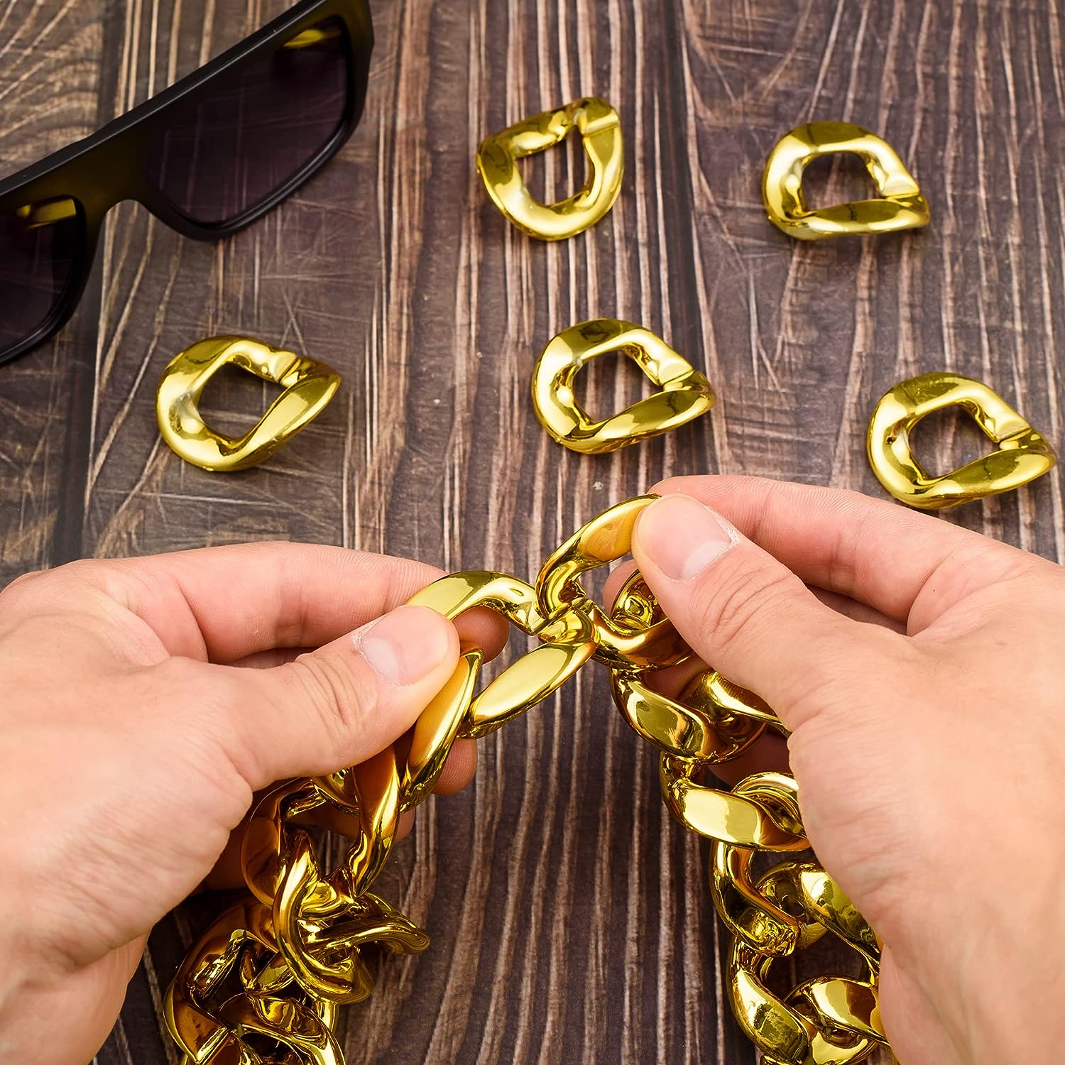 PESENAR 80s 90sHip Hop Costume - مراجعة Sunglass Retainer Cord وسعره